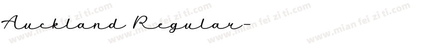 Auckland Regular字体转换